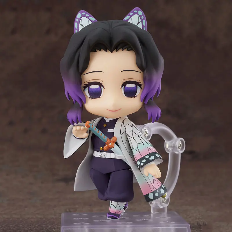 Nendoroid Shinobu Kocho from Demon Slayer, comes with interchangeable face plates, boxed anime figure