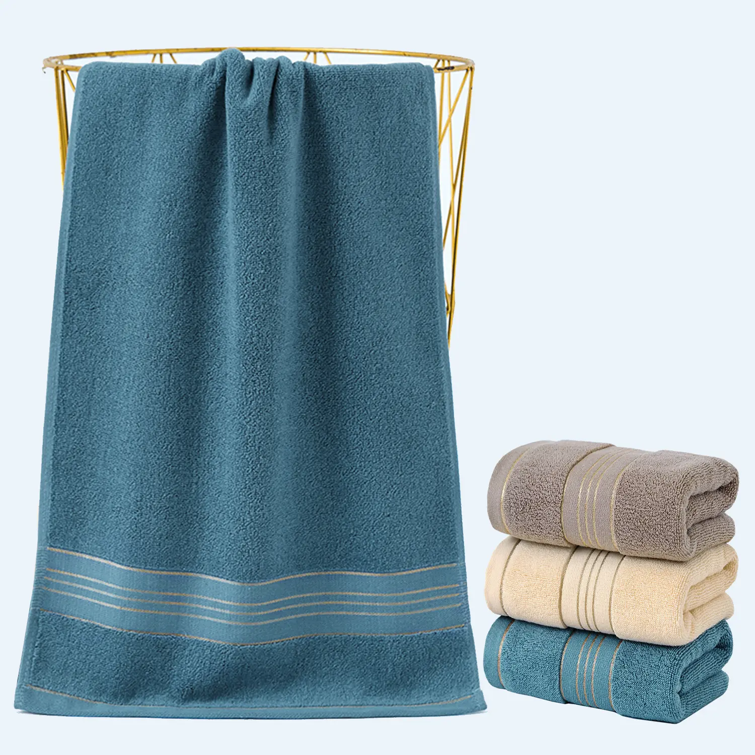 Hand Towels for Bathroom, 100% Cotton Soft Absorbent Decorative Hand Towel Set for Face Spa Bath Gym Kitchen, Soft Fluffy Highly Absorbent Skin-Friendly Quick Dry Towels, No Fading No Linting13x30 Inch
