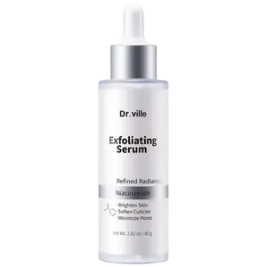 Dr.Ville Exfoliating Serum 80g – Gentle Exfoliator for Smoother-Looking Skin, Oil & Pore Care | Helps Reduce the Look of Blackheads & Dead Skin Cells | Face & Body-A