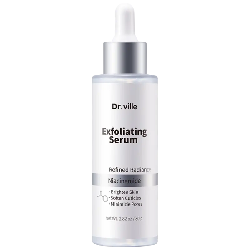 Dr.Ville Cornstarch Exfoliating Serum (80g) - Gentle Face & Body Exfoliator, Oil Control, Pore Care, Blackhead & Dead Skin Cell Reduction, Blackhead Reduction, Blackhead Reduc.