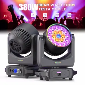 380W 19x20W LED Zoom Moving Head Stage Light RGBW DMX Beam Wash Lighting DJ Disco
