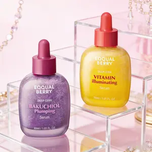 EQQUALBERRY Anti-Aging Facial Serum 30ml – Infused with Vitamin C, Niacinamide & Bakuchiol for Glowing, Lifted & Youthful Complexion