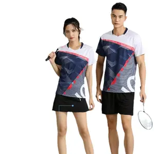Men's and women's badminton autumn and winter suits, quick-drying and breathable, suitable for table tennis and volleyball training and competition team uniforms