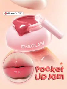 SHEGLAM Hydra Jelly Pocket Lip Jam – Guava Glow | Hydrating Glossy Lip Balm | Juicy Shine Lip Combo