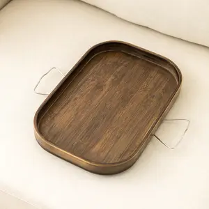 Home Bamboo Trayble Couch Arm Table Clip On Tray Sofa Table for Couches Sofa Arm Tray for TV Dinners Remotes Drinks Snacks and Small Spaces