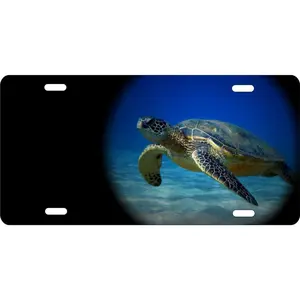sea turtle personalized novelty front license plate custom car tag