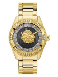 GUESS Male Gold-Tone Analog Watch