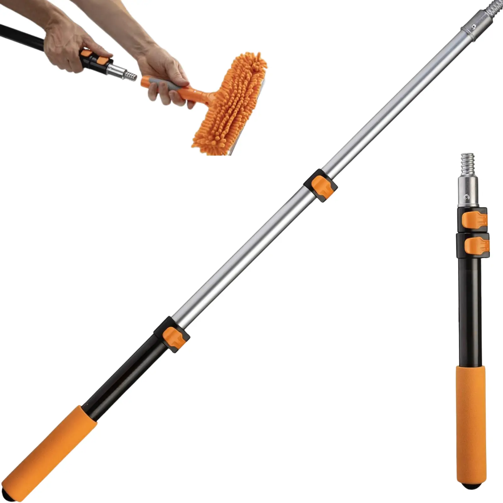 Extendable  Mop Handle aluminum pole Paint Roller Extension 3 ft Long