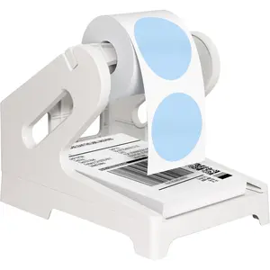 Thermal Shipping Label Holder for Rolls & Fan-Fold, Fragile Stickers for Shipping, Label Stand Desktop Printer Holder- Office Accessory- Sticker Dispenser for Holographic Vinyl