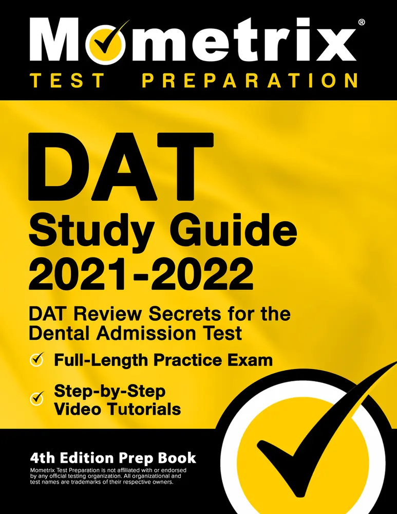 USED-DAT Study Guide 2021-2022 - DAT Review Secrets for the Dental Admission Test, Full-Length Practice Exam, Step-by-Step Video Tutorials: [4th Edition Pr by Matthew Bowling (Paperback)