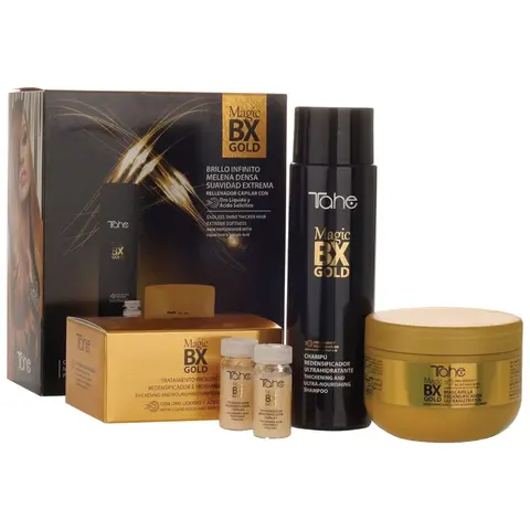 Tahe Magic BX Gold Kit for Dry Hair - Thickening & Nourishing Hair Treatment with Advanced Formula for Enhanced Hair Care