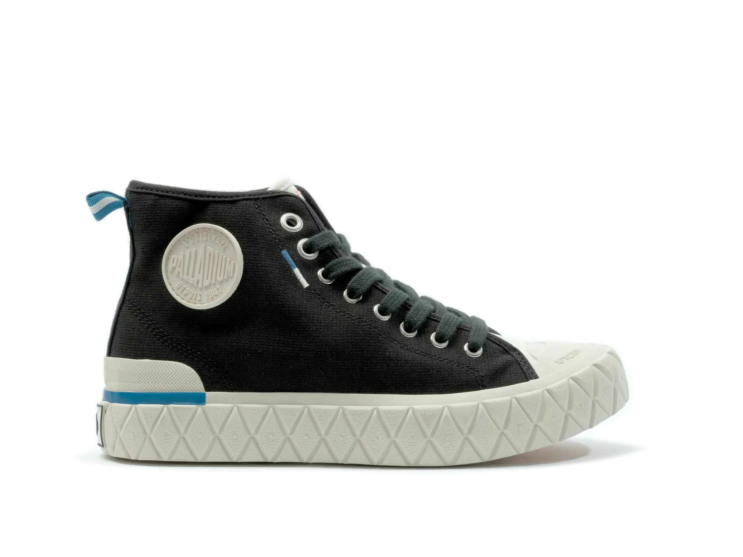 Palla Ace Chukka Organic - Black, Casual High-Top Sneaker