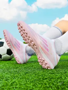 1 Pair Unisex Soccer Cleats | Multi-Color | Laceless | Knit | Turf | Performance | Snug Fit | Strong Traction | Durable | Ideal for Daily Training, Weekend Matches, School Teams & Artificial Turf