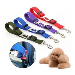 US LOCAL STOCK Hiphoppet High Quality Durable Pet Cat Dog Vehicle Leash Nylon Adjustable Car Seat Dog Safety Belt Dog Car Leash