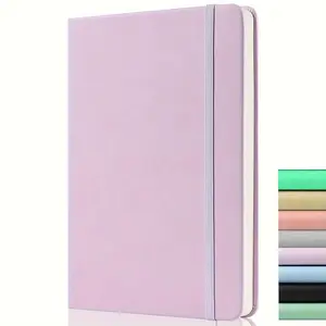 A5 Dot Grid Notebook, 1 Count 172 Pages Thick Paper Notebook with 2 Bookmark Ribbons, Stationery Supplies for Home School Office Use, Dotted Notebook