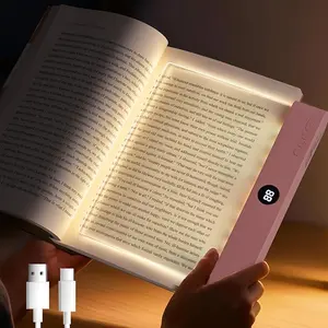 Smart LED Reading Light Book Light Treasure Box Rechargeable Clear LED Flat Reading Light Timer Doodleable Study Lamp The Quiet Reader's Dream Lights Ultra-thin Wireless Design summervibes