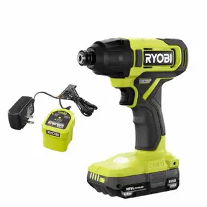 RYOBI ONE+ 18V Cordless 1/4 in. Impact Driver Kit with 1.5 Ah Battery and Charger