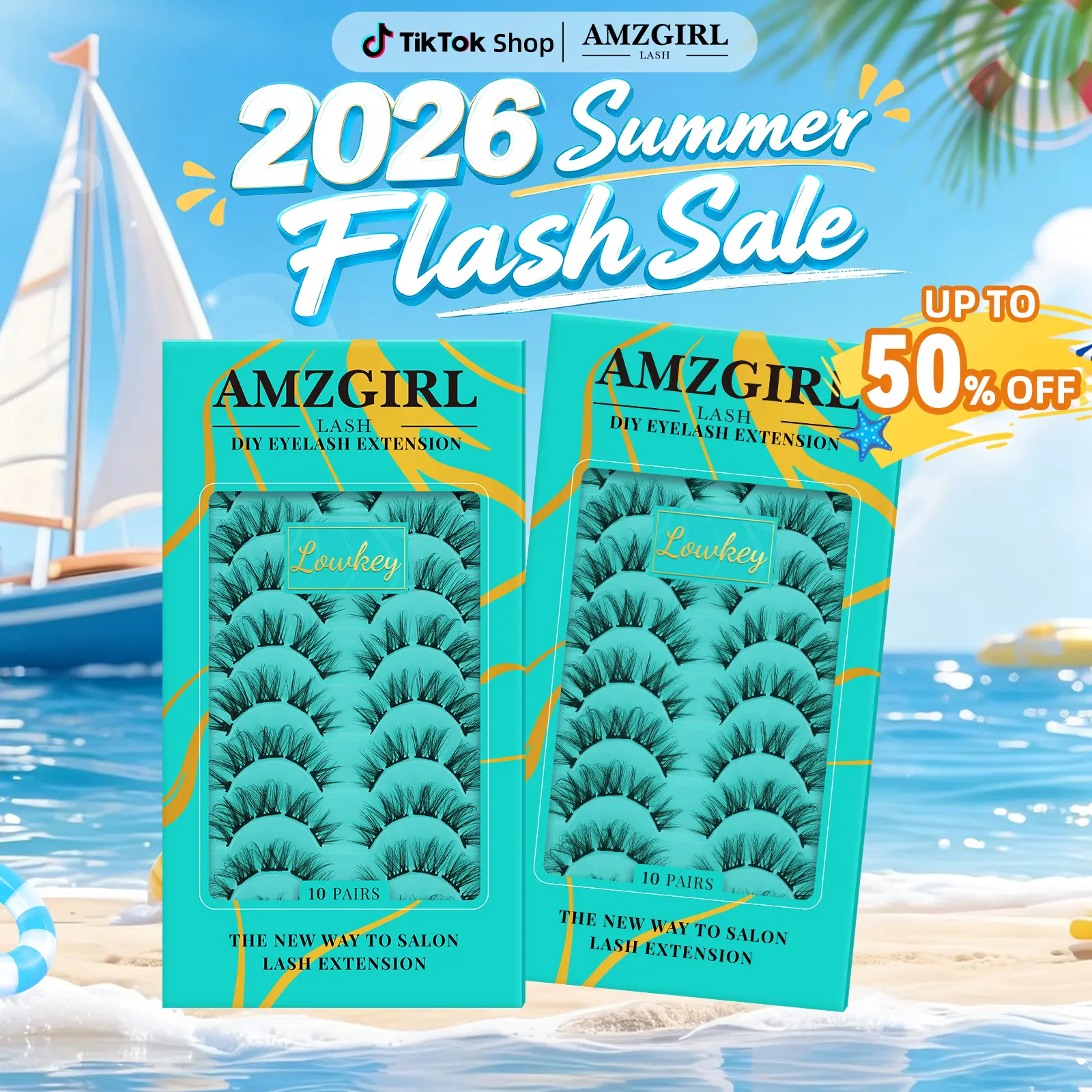 AMZGIRL Lash Clusters 10 Pairs Eyelash Clusters (2 Boxes)