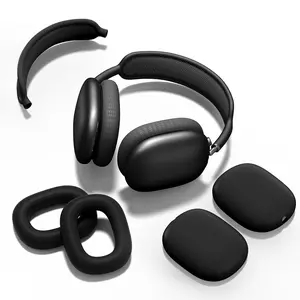 Silicone Case for Airpods Max Headphones, Ear Pad Cover & Headband for AirPods Max 2024/2020, Durable Protection, Charging Port Accessory, Audio Friendly, Anti-Scratch, Dustproof, Sweatproof Chargeable Headset