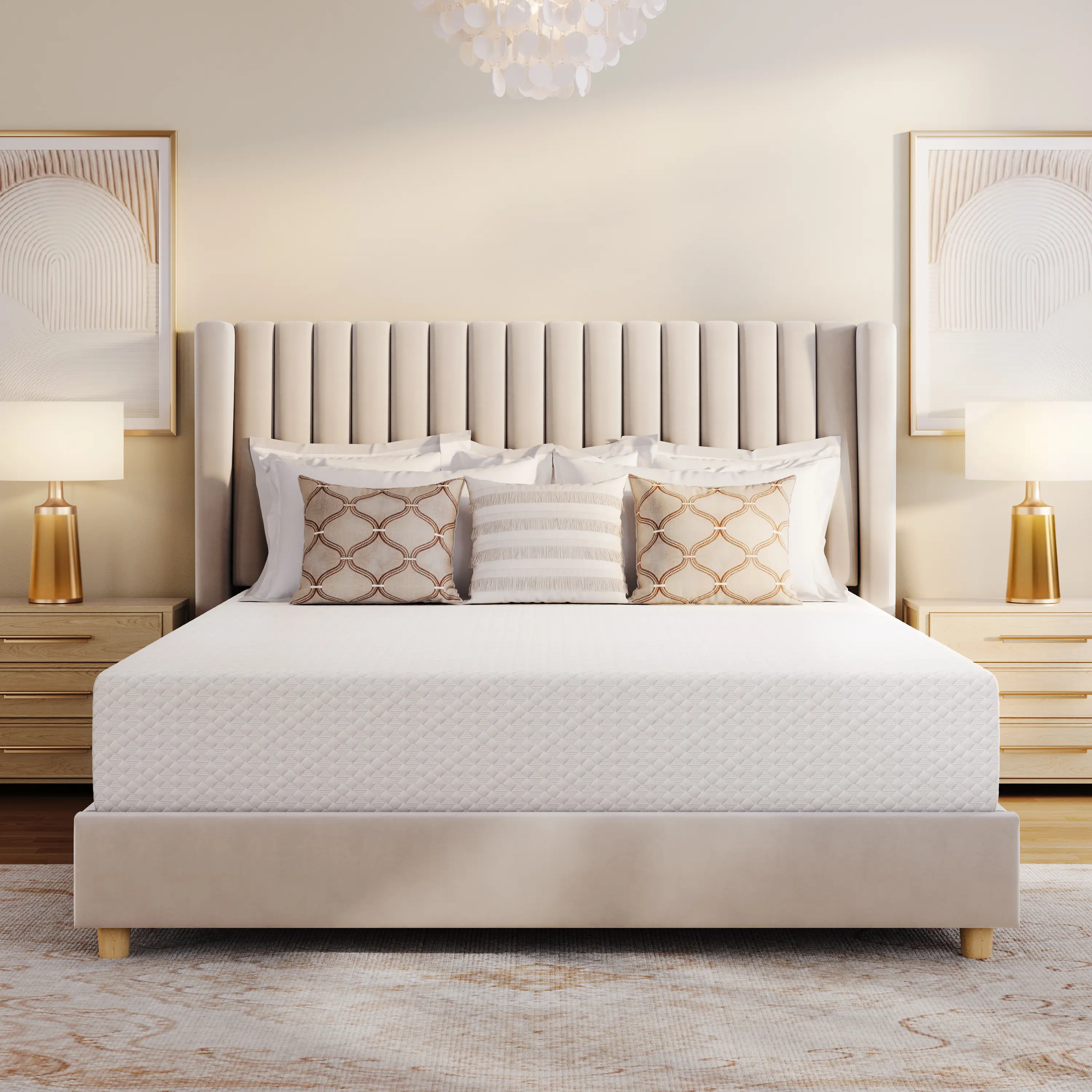 【Cooling】Yaheetech Gel-Infused Memory Foam Mattress 8/10/12 Inch Medium Firm Twin/Full/Queen Size with Green Tea Scent, Queen Size Mattress, Full Size Mattress 【Cooling】Yaheetech Gel-Infused Memory Foam Mattress 8/10/12 Inch Medium Firm Twin/Full/Queen Size with Green Tea Scent, Queen Size Mattress, Full Size Mattress