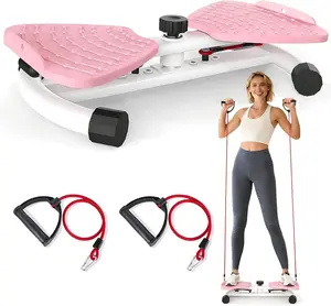 AMLANG Waist Twister Machine Ab Board With 300lbs  Weight Balance Board for Home Fitness with Resistance Bands Core Workout Equipment