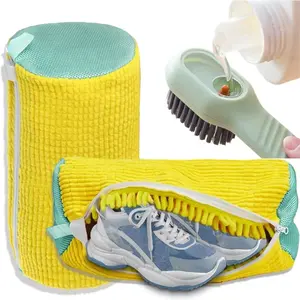 Durable Reusable Mesh Shoe Bag, Fits All Shoes, 360° Cleaning, Home Washing Machine Protection, Prevents Deformation, Travel Laundry, Wash Bags