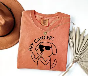 Comfort Color Cancer Warrior Shirt Cancer Awareness T-Shirt Cancer Encouragement Gift Cancer Survivor Tee Chemo Care Beat Cancer Shirt
