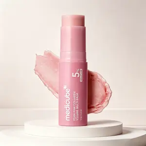 Medicube PDRN Pink Collagen Volume Multi Balm 10g with 5% Volufiline, Anti-Aging Plumping Collagen Stick for Under Eyes, Smile Lines, Neck & Lips, Hydrating Firming Korean Skin Care Multi Balm