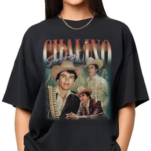 CHALINO Sanchez Shirt Camacho Ariel T-Shirt Corridos Mexican Shirts Valentin Elizalde Shirt Vintage Retro 90s Casual