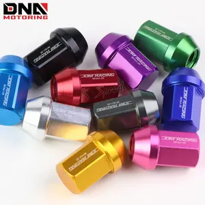 JDM Close-End Aluminum 20 Lug Nuts Set+Adapter M12X1.25 25mm OD/35mm Tall