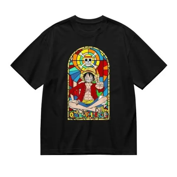 One Piece Luffy Straw Hat Graphic T Shirt Premium Cotton Comfort Anime Streetwear Tee For Men