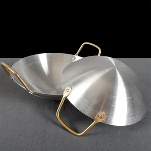 Stainless Steel Dry Pot, 1 Count Non-stick Pot with Handle, Restaurant Pot Base, Kitchen Cookware for Home Use, Durable Cookware