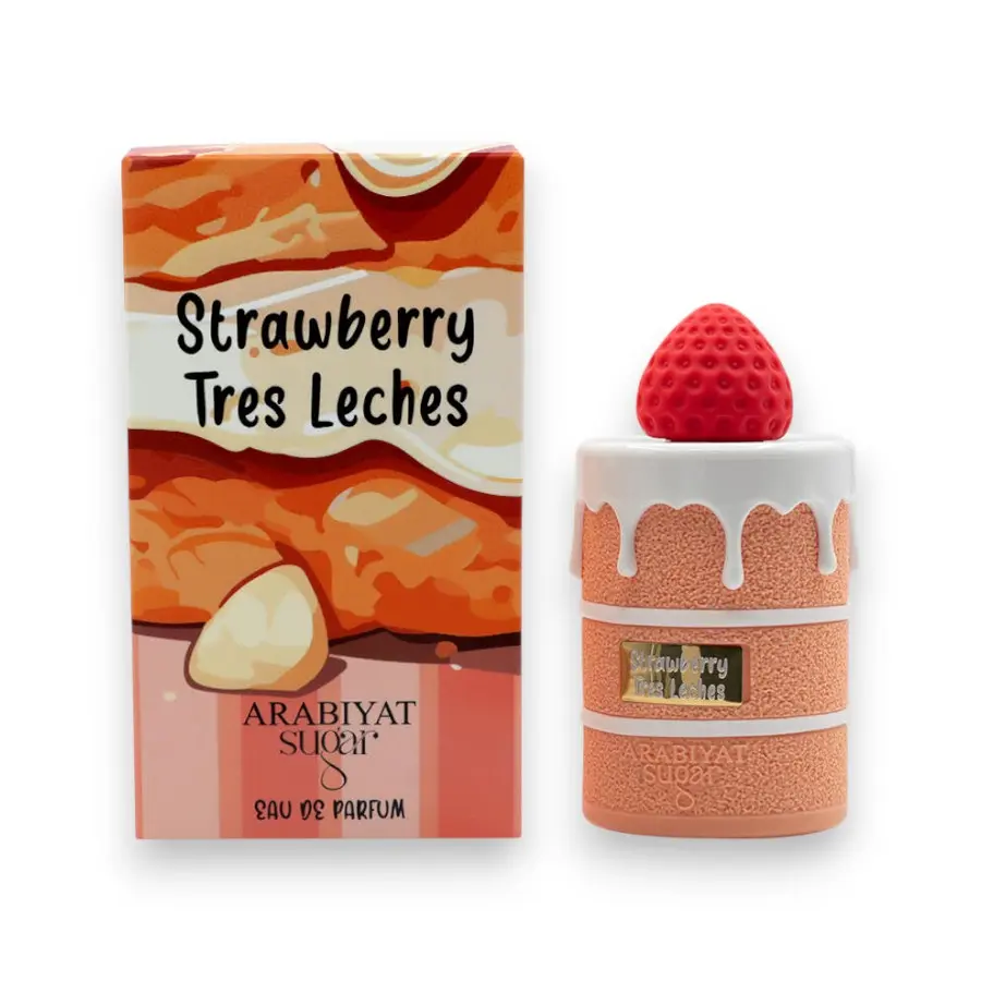 Arabiyat Sugar | Strawberry Tres Leches | Women's Fragrance | 100 ML | Eau De Parfum | Freesia - Strawberry Milk & Nectarine