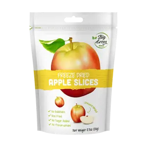 BIG GREEN Freeze Dried Apple Slices - Natural, Crispy, Healthy Snack, 20g Bag