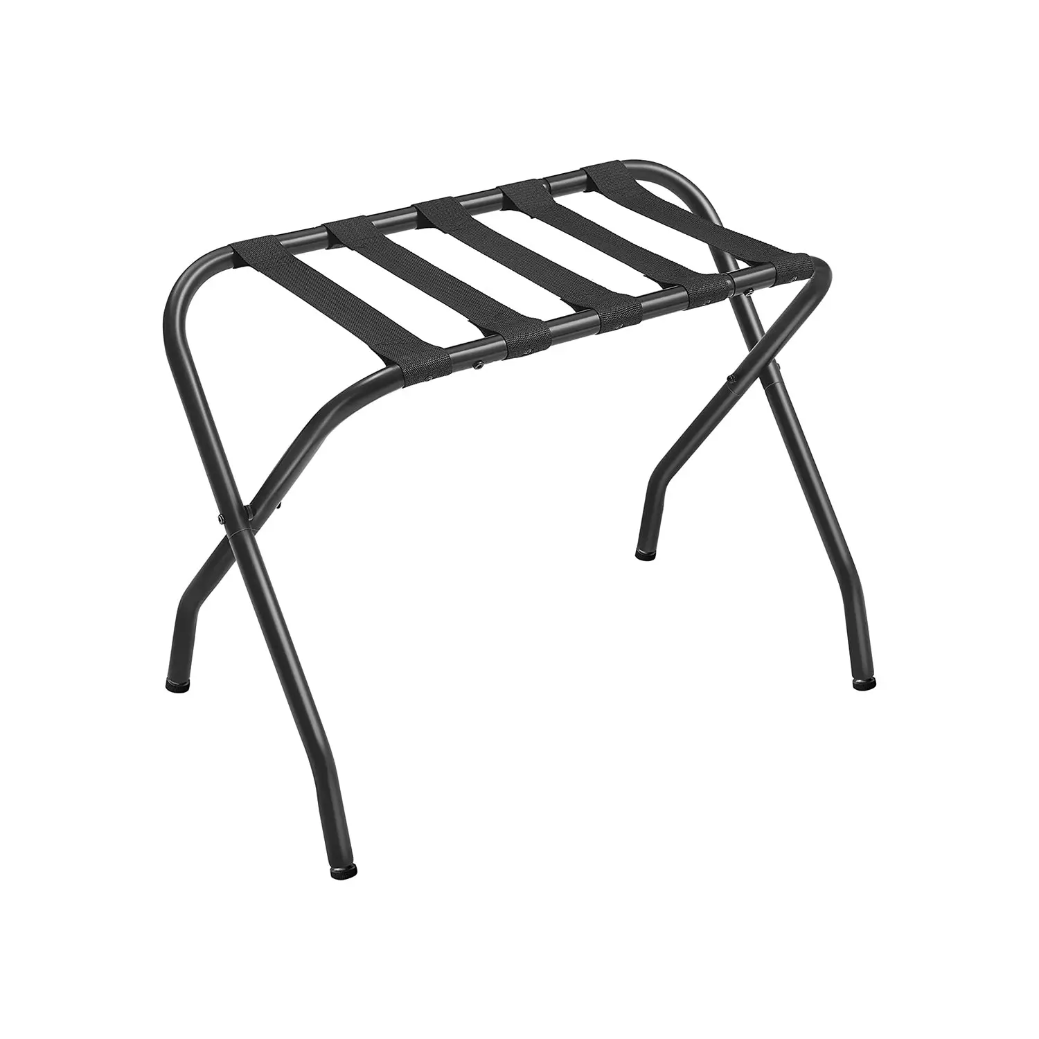 SONGMICS Foldable Steel Organiser Luggage Rack - Collapsible, Slim, Ideal for Racks & Displays, Collapsible Folding Racks & Displays