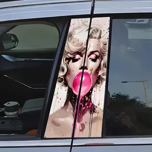 Creative Car Body Sticker, Bubble Woman Pattern Car Window Decal, Car Body Decorative Sticker for Car, Wall, Glass, Universal Car Sticker, Car Accessories, Car Decals, Sticker For Cars, Vehicle Exterior Decoration