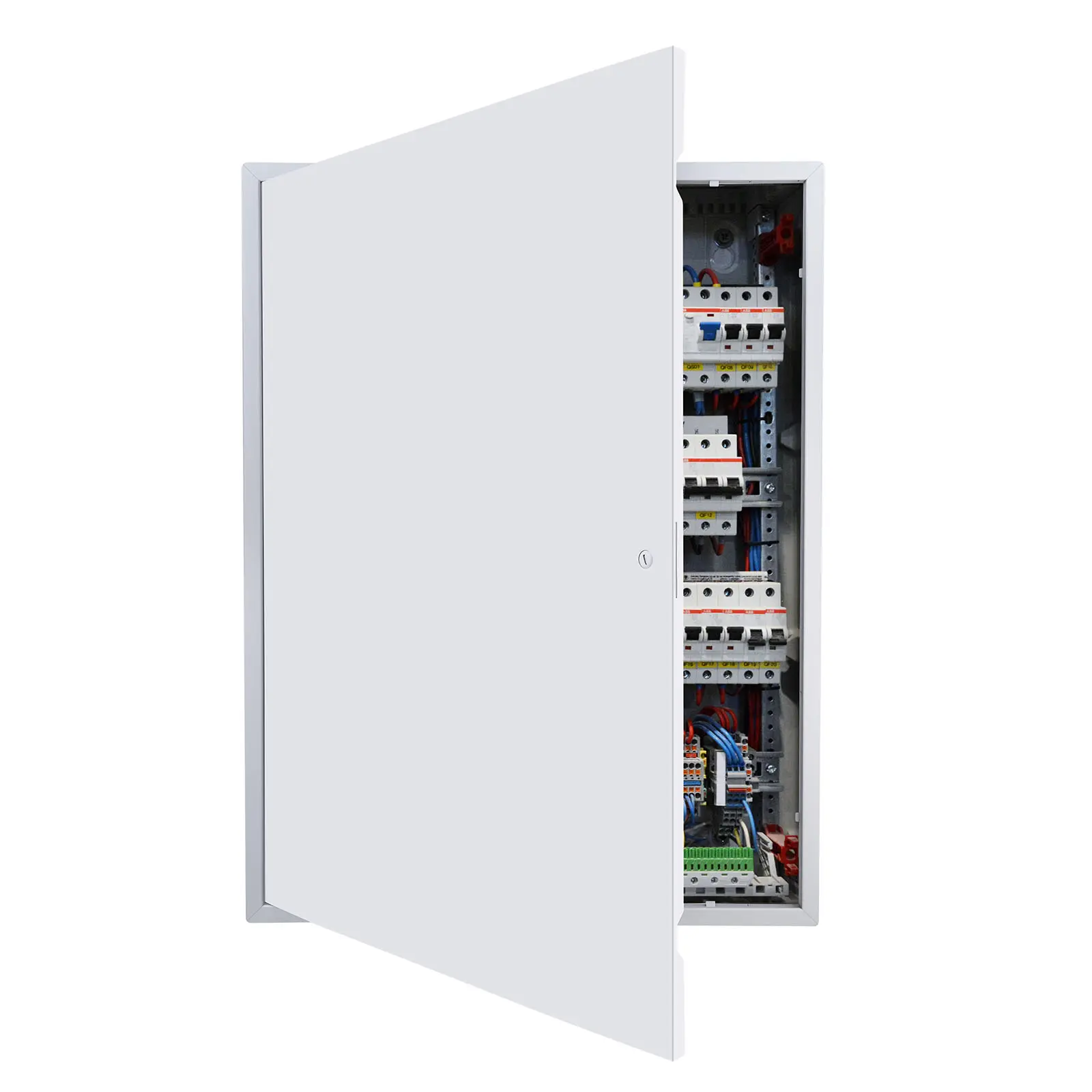 【SummerFinds】VEVOR Access Panel for Drywall, 33.2 x 25.2 in Galvanized Steel Access Door, Easy Install Hinged Service Panel with Screwdriver Latch, for Ceiling Plumbing Electrical, 24.4 x 32.4 in Cutout Size White