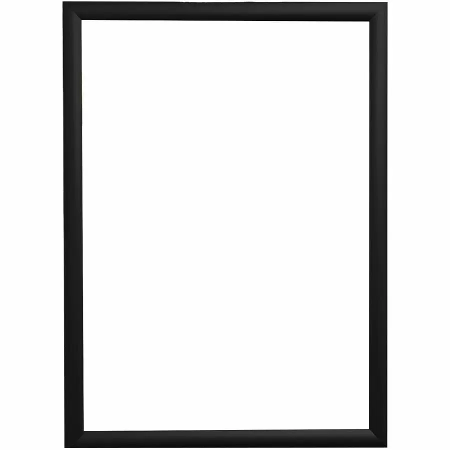 Deflecto DEF690001B Aluminum Snap Frame, 8.5x11 in Black Aluminum Body Document Frame, Modern Home Decor Wall-Mounting Display, Aluminum Body Document Frames