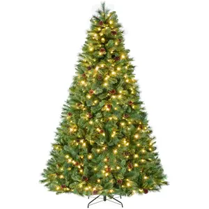 Best Choice Products Pre-Lit Scotch Pine Christmas Tree w/ 2-In-1 LED Lights