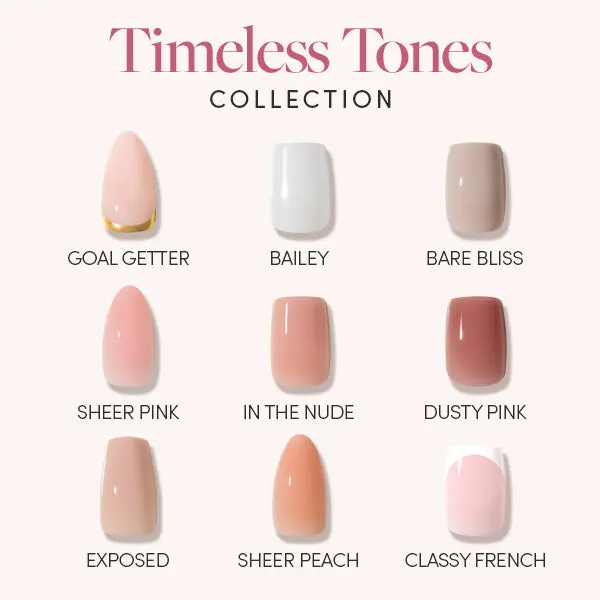 Glamnetic Timeless Tones Press On Nail Collection Glamnetic Timeless Tones Press On Nail Collection