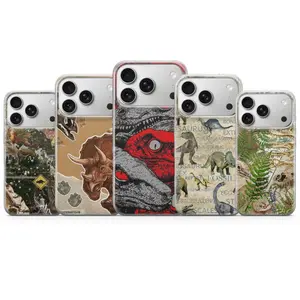 Dinosaur Phone Case Dino Fossil T-Rex Cover for iPhone 17 Pro Max, 16e, 15, 14, 13 & Samsung S26 Ultra, S25 FE, A57, A56 Pixel 10, 9A