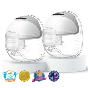 MomMed Breast Pump, Hands Free S21,Wearable Breast Pump Electric Breast Pump, 24mm Portable Electric Breast Pump, Strong Suction, Low Noise, Wearable Breastfeeding Pump Portability
