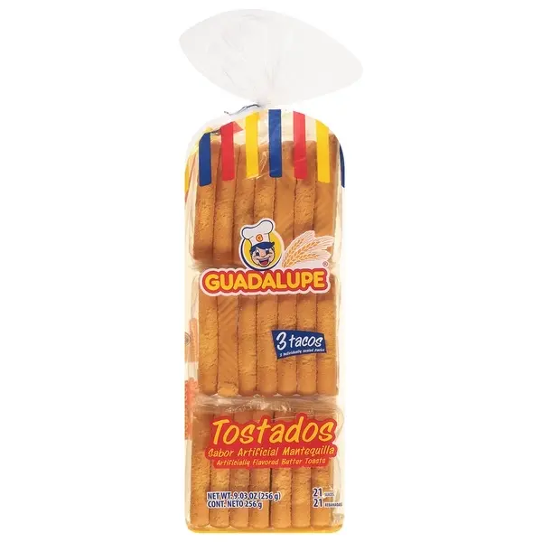 Tostadas Guadalupe Crunchy Toast Snack 280 Gr Package - Ideal for Snacking and Enjoying