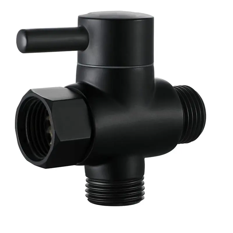 3-Way G1/2 Shower Diverter Valve, 20mm Diameter, Universal Shower System Replacement, Hand Held Showerhead Compatible, Easy Installation, Water Diverter