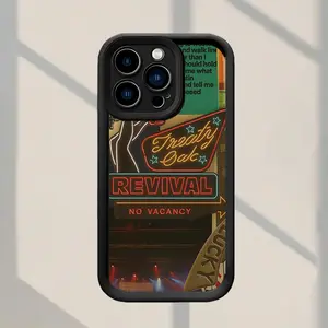 Phone Case: Neon Treaty Oak Revival No-Gap Pattern Phone Case, Fashionable, Shockproof, Anti-Fingerprint, Full Coverage, Thick Protective Soft Case Compatible with iPhone 17 E Air Pro ProMax iPhone16 15 14 Plus 13 12 Mini 11 X XS XR