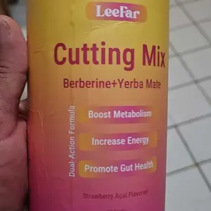 LeeFar Cutting Drink Mix – Berberine, Chromium, 5-HTP, Yerba Mate & Magnesium | Strawberry Açaí Flavor – 30 Servings