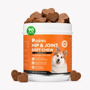 Hip & Joint Support-PUAINTA Vet Formula JoinColla-II for Dogs- Collagen, Glucosamine, Chondroitin, MSM & Turmeric Soft Chews for Small, Medium & Large Breeds, Supporting Mobility, Cartilage Health & an Active Lifestyle #Summervibes #petlovers