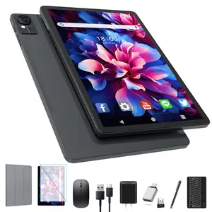 11 inch Tablet,4G LTE Phone Tablet, Android 15 Tablets with Keyboard, 16(8+8)GB RAM 128GB ROM 1TB Expand, 2.4G/5G WiFi Tablet with BT 5.0, 13MP Camera, Octa-Core, 8000mAh, GPS, 11" Big Incell Screen