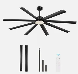 Yitahome 80 inch Ceiling Fans with LED Light and Remote 6 Speed Reversible Quiet DC Motor
