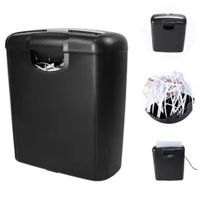 6-Sheet High-Security Paper Shredder with 2.64gal Wastebasket - Fast & Durable with Overheat Protection, Heavy Duty Cross-Cut Shredder for Home Office Use Black